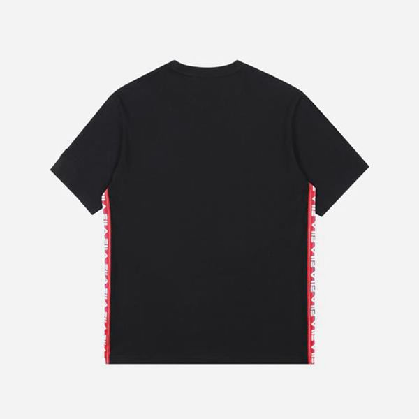 Camisetas Manga Corta Fila Hombre Negras - Tape Logo S/S - España 705394BYJ